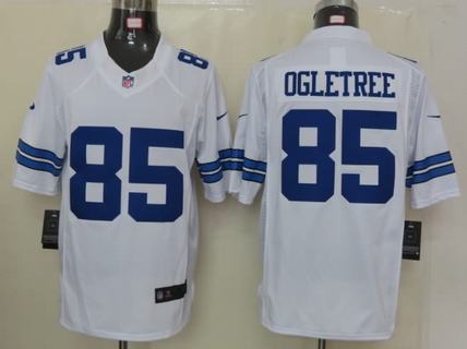 Nike Cowboys 85 Ogletree White Limited Jersey