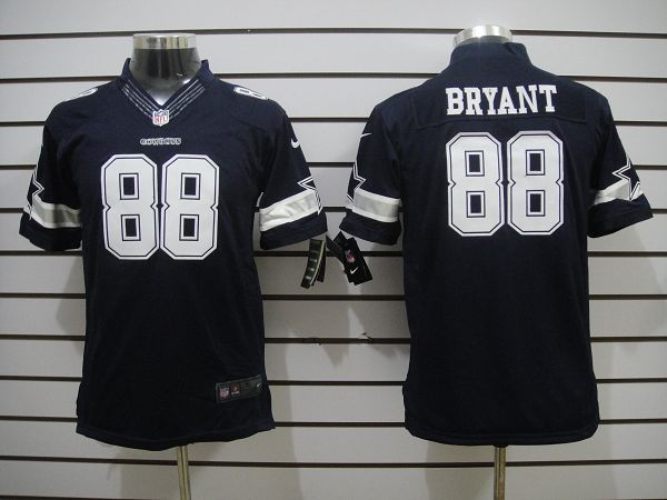 Nike Cowboys 88 Bryant Blue Kids Limited Jerseys