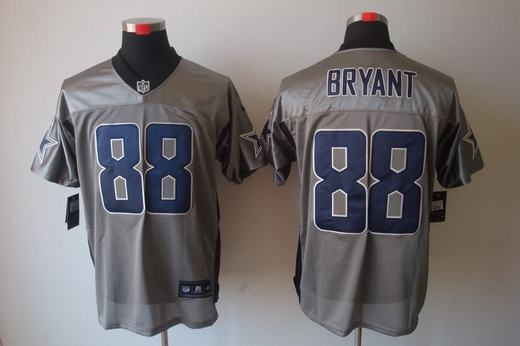 Nike Cowboys 88 Bryant Grey Elite Jerseys