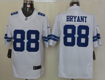 Nike Cowboys 88 Bryant White Limited Jersey