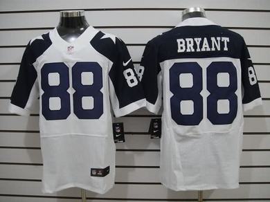 Nike Cowboys 88 Bryant White Thanksgiving Elite Jerseys