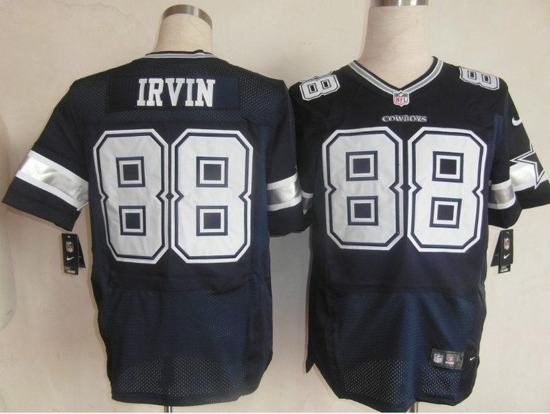 Nike Cowboys 88 Irvin Blue Elite Jerseys