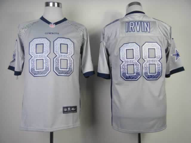 Nike Cowboys 88 Irvin Grey Elite Drift Jersey