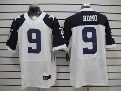 Nike Cowboys 9 Romo White Thanksgiving Elite Jerseys