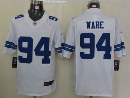 Nike Cowboys 94 Ware White Limited Jersey