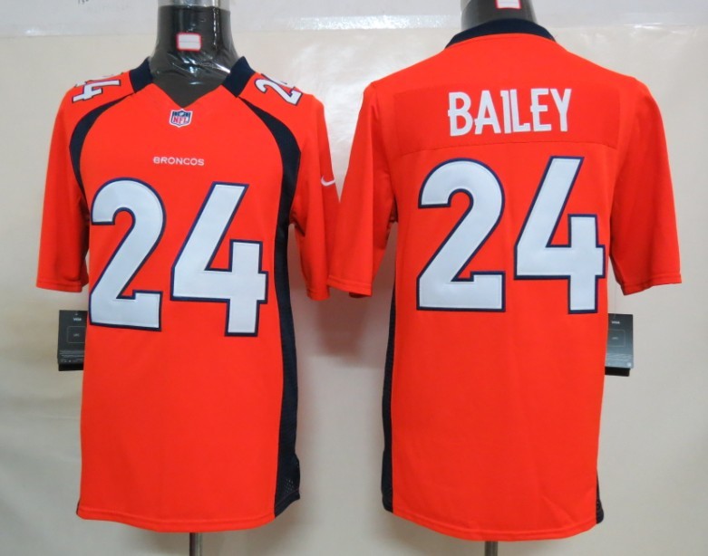 Nike Denver Broncos 24 Bailey Orange Limited Jerseys
