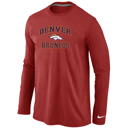 Nike Denver Broncos Heart & Soul Long Sleeve T-Shirt RED