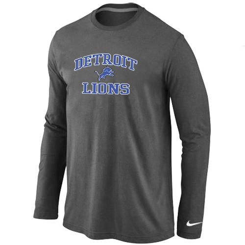 Nike Detroit Lions Heart & Soul Long Sleeve T-Shirt D.Grey