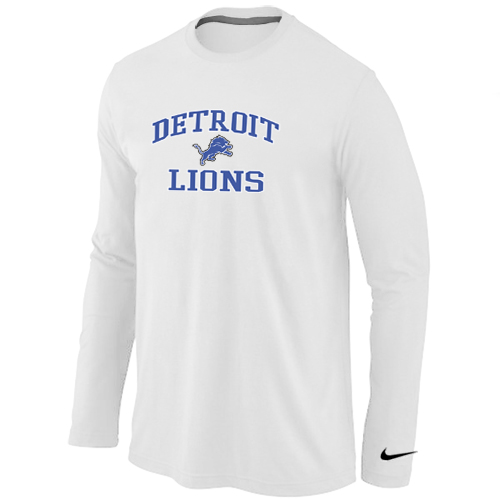 Nike Detroit Lions Heart & Soul Long Sleeve T-Shirt White