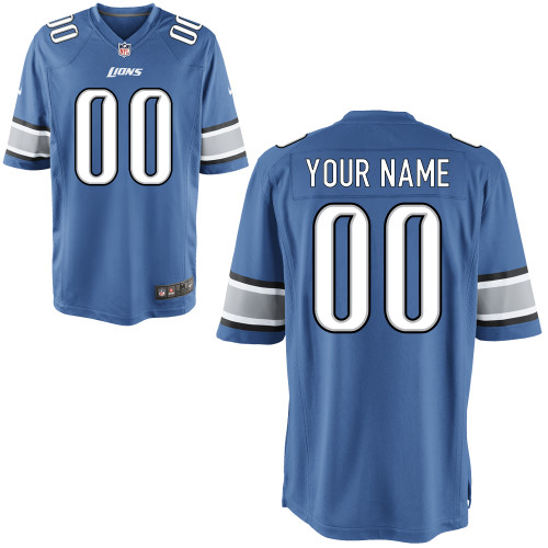 Nike Detroit Lions Youth Customized Game Team Color Jersey