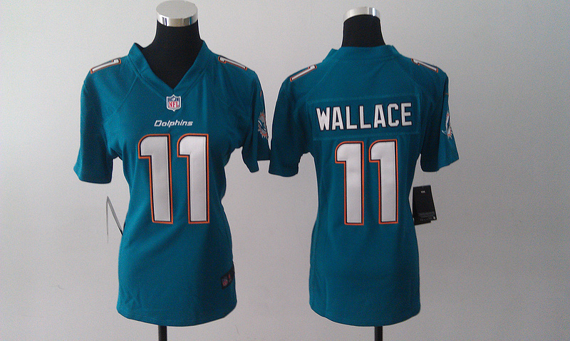 Nike Dolphins 11 Wallace Green New Women Game Jerseys