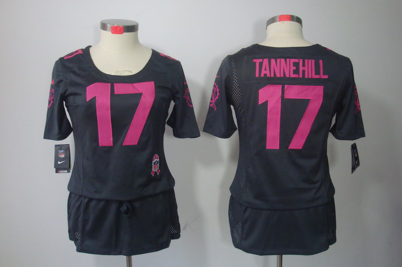 Nike Dolphins 17 Tannehill Grey Women Elite Skirts