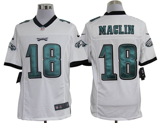 Nike Eagles 18 Maclin White Limited Jerseys