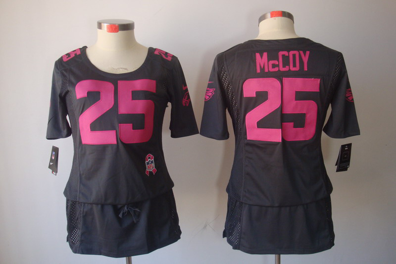 Nike Eagles 25 McCoy Grey Women Elite Skirts - Click Image to Close