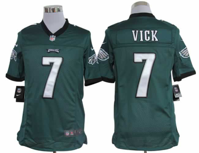 Nike Eagles 7 Vick Green Limited Jerseys
