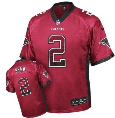 Nike Falcons 2 Matt Ryan Red Elite Drift Jersey