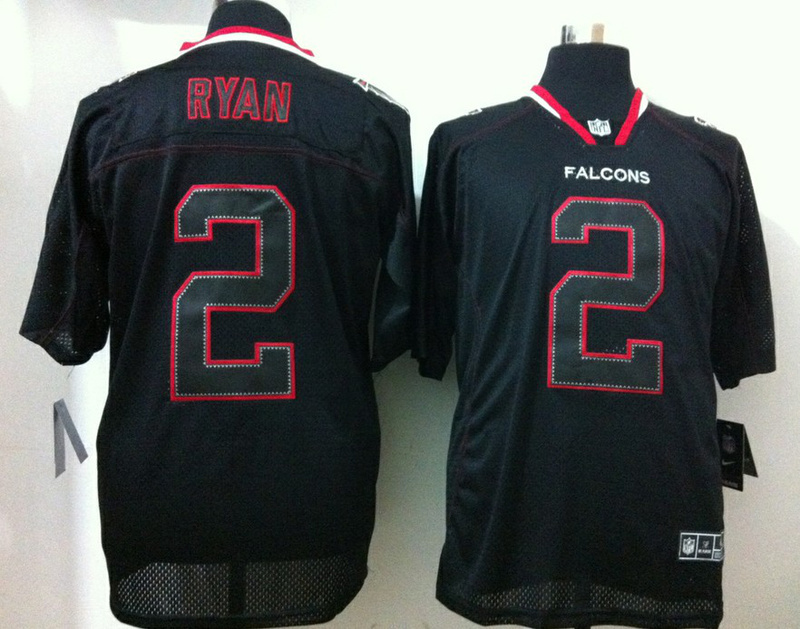 Nike Falcons 2 Ryan Black Shadow Elite Jerseys