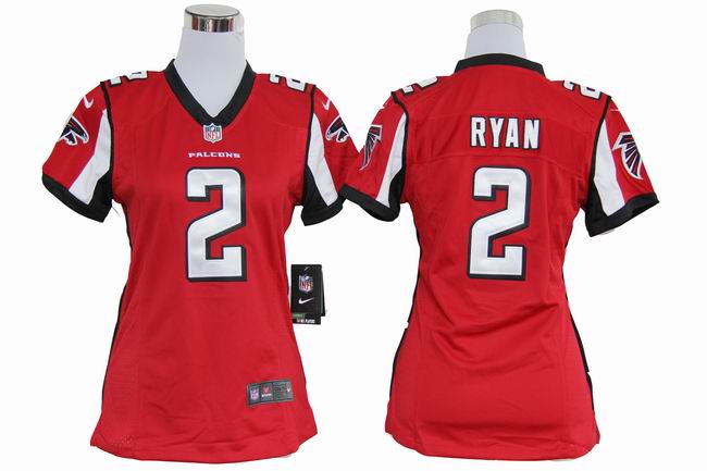 Nike Falcons 2 Ryan Red Women Game Jerseys