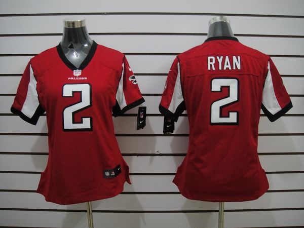 Nike Falcons 2 Ryan Red Women Limited Jerseys - Click Image to Close