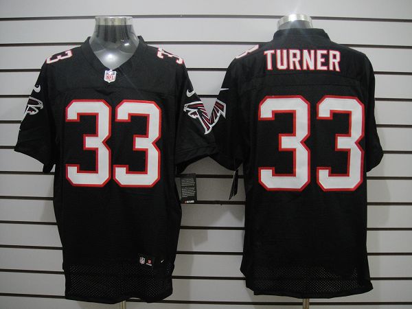 Nike Falcons 33 Turner Black Elite Jerseys