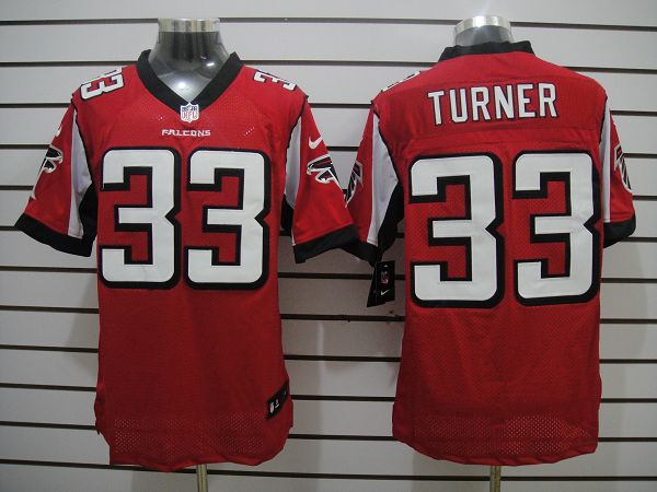 Nike Falcons 33 Turner Red Elite Jerseys