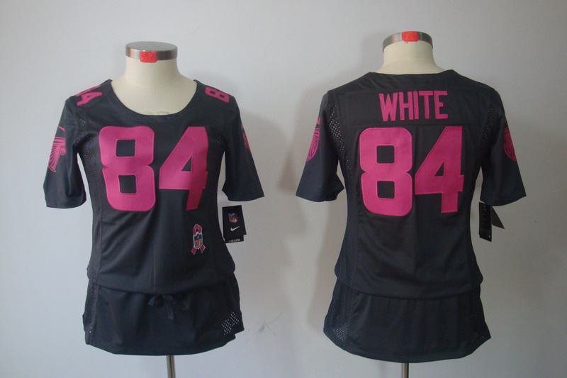 Nike Falcons 84 White Grey Women Elite Skirts