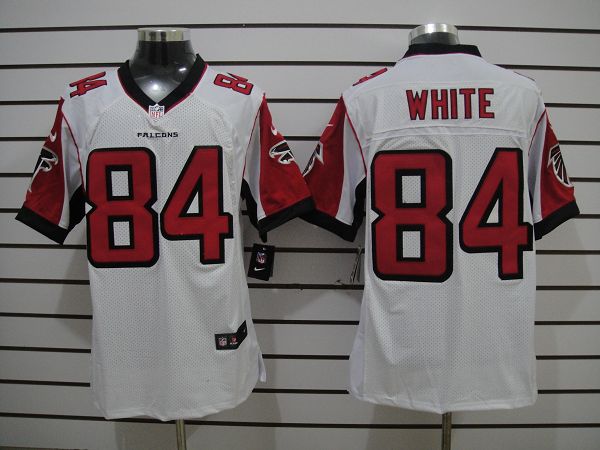 Nike Falcons 84 White White Elite Jerseys