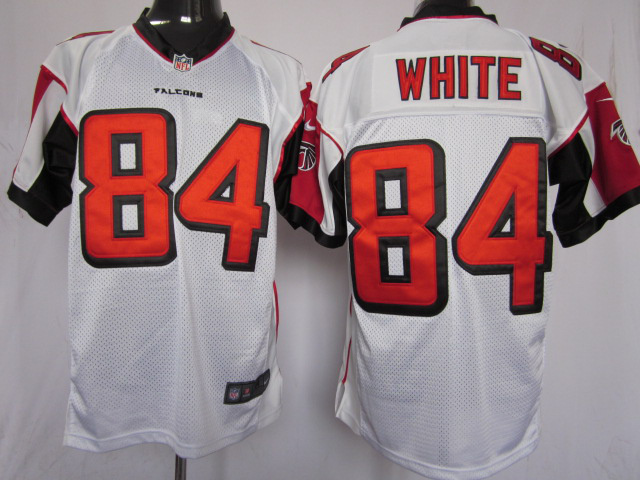 Nike Falcons 84 White white Elite Jerseys
