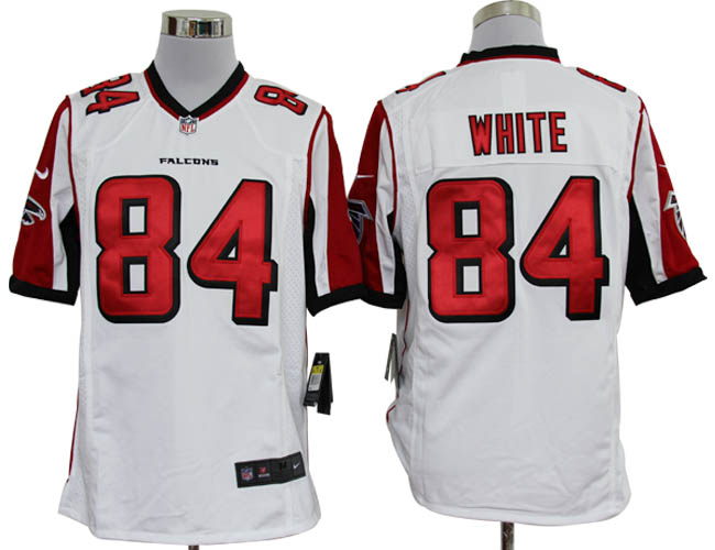 Nike Falcons 84 White white Game Jerseys