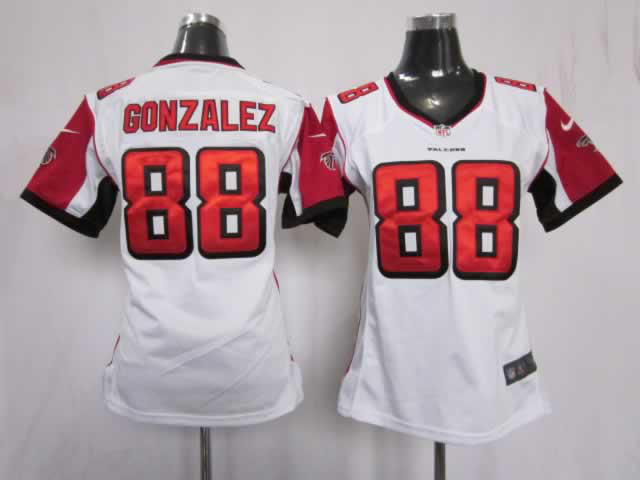 Nike Falcons 88 Gonzalez White Women Game Jerseys