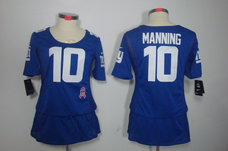 Nike Giants 10 Manning Blue Women Elite Skirts