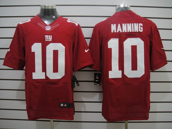 Nike Giants 10 Manning Red Elite Jerseys