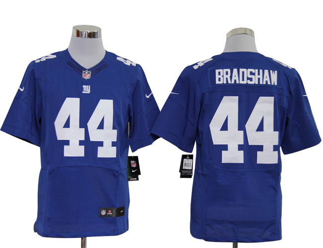 Nike Giants 44 Bradshaw blue elite jerseys
