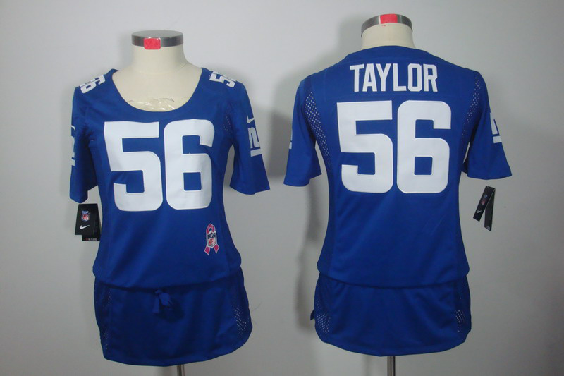 Nike Giants 56 Taylor Blue Women Elite Skirts