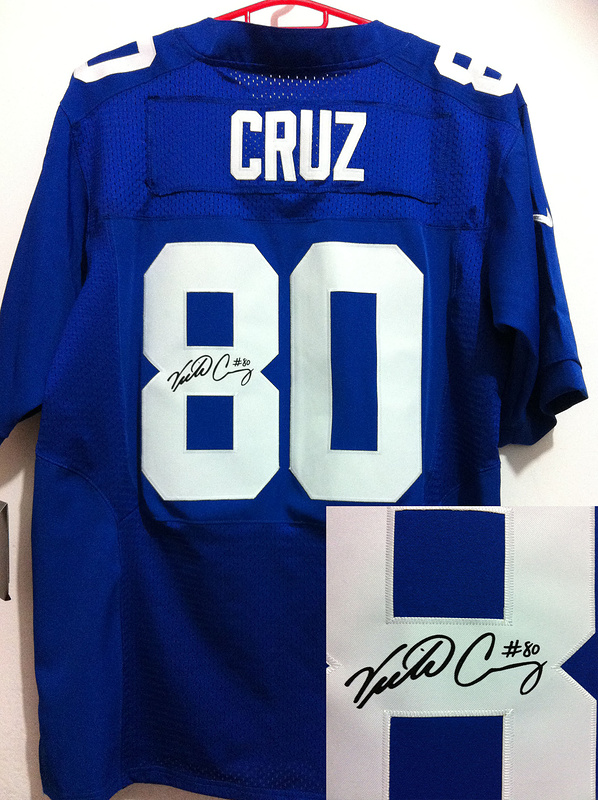 Nike Giants 80 Cruz Blue Signature Edition Jerseys - Click Image to Close