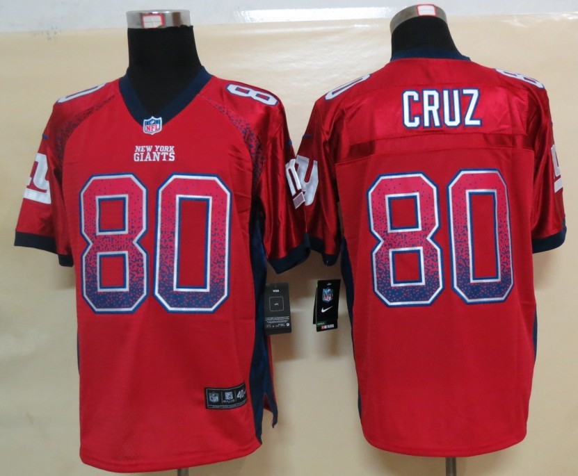 Nike Giants 80 Cruz Red Elite Drift Jersey