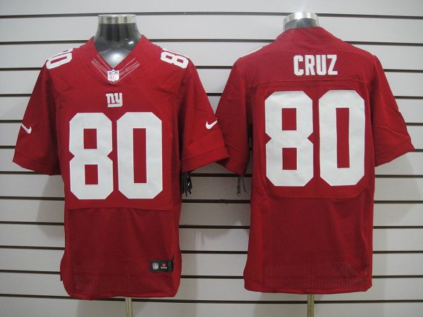Nike Giants 80 Cruz Red Elite Jerseys