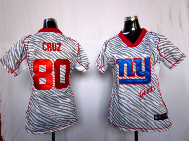 Nike Giants 80 Cruz Women Zebra Jerseys