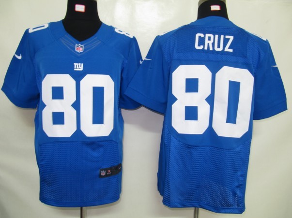 Nike Giants 80 Cruz blue elite jerseys