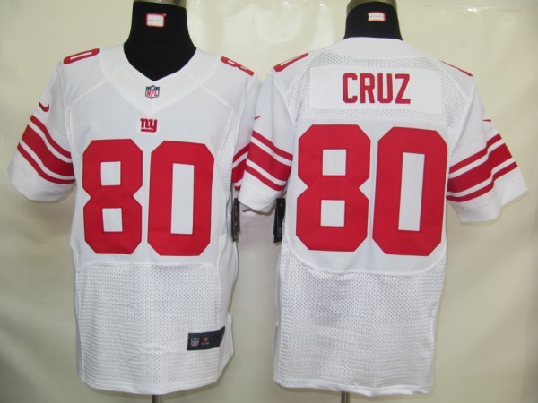 Nike Giants 80 Cruz white elite jerseys