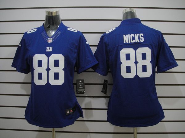 Nike Giants 88 Nick Blue Women Limited Jerseys