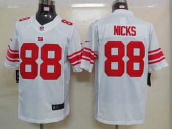 Nike Giants 88 Nicks White Limited Jerseys