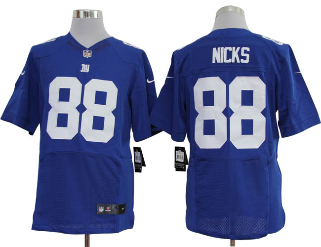 Nike Giants 88 Nicks blue elite jerseys