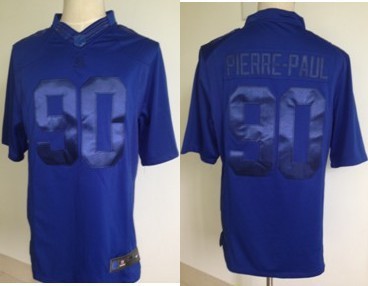 Nike Giants 90 Pierre-Paul Blue Drenched Limited Jerseys