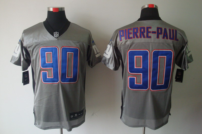Nike Giants 90 Pierre-Paul Grey Elite Jerseys