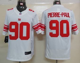 Nike Giants 90 Pierre-Paul White Limited Jerseys
