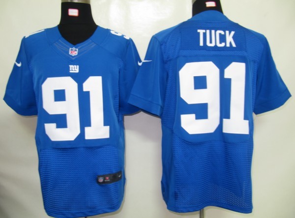 Nike Giants 91 Tuck blue elite jerseys