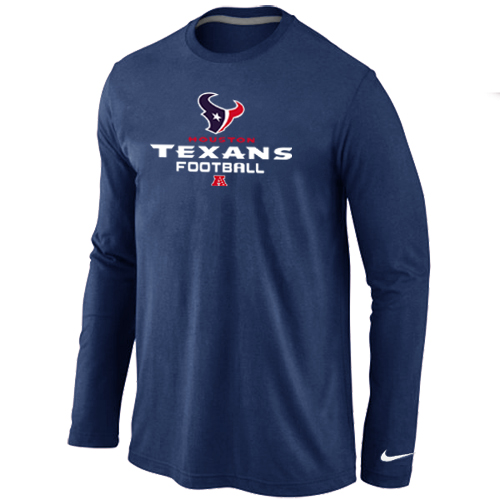 Nike Houston Texans Critical Victory Long Sleeve T-Shirt D.Blue