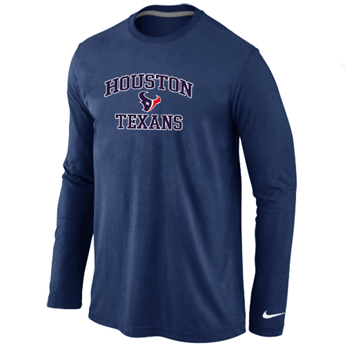 Nike Houston Texans Heart & Soul Long Sleeve T-Shirt D.Blue