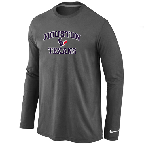 Nike Houston Texans Heart & Soul Long Sleeve T-Shirt D.Grey